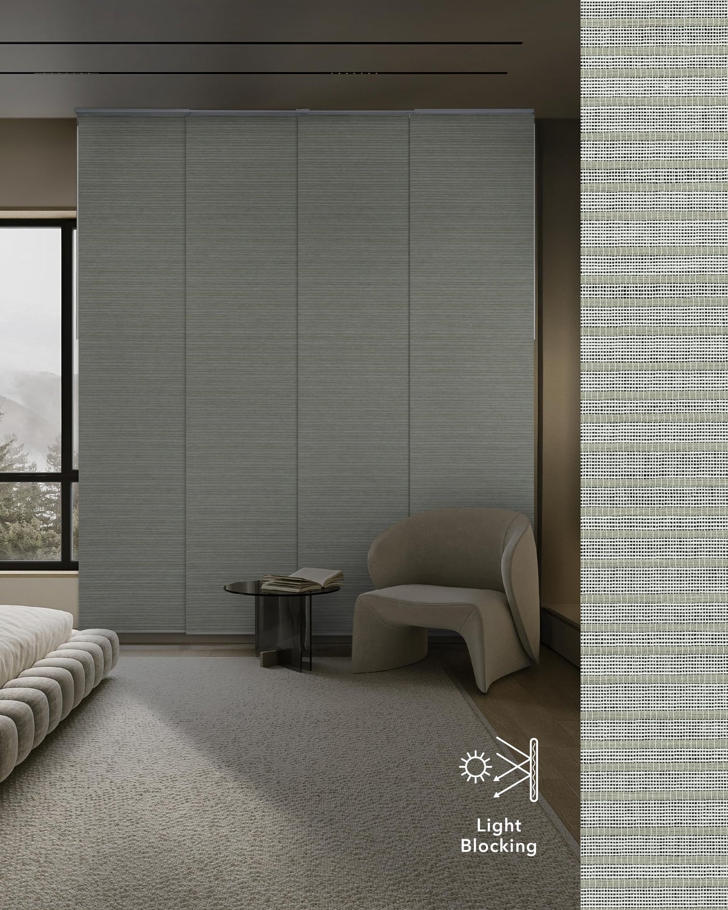 GoDear Design 99.99% Blackout Adjustable Sliding