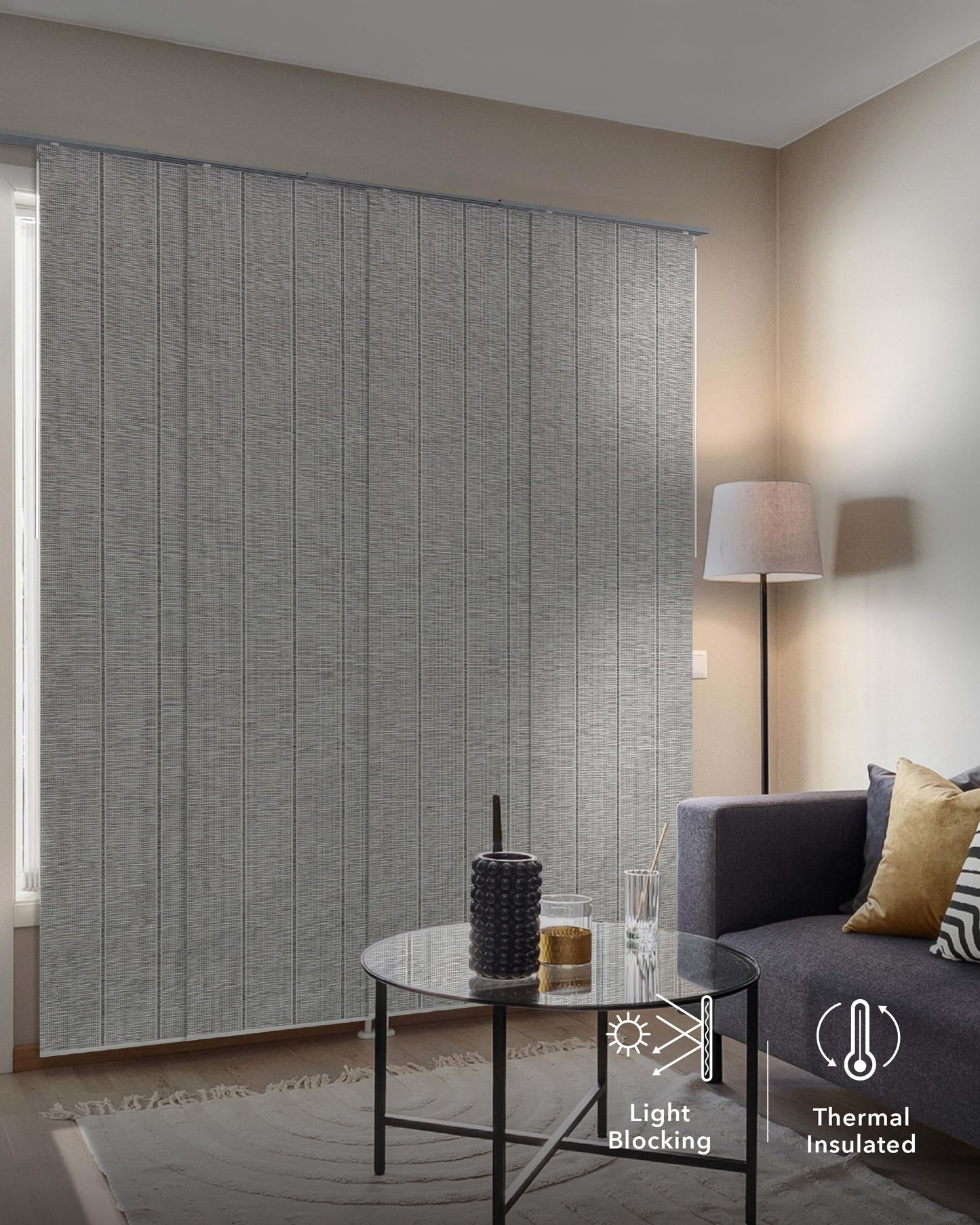 GoDear Design 99.99% Blackout Adjustable Sliding