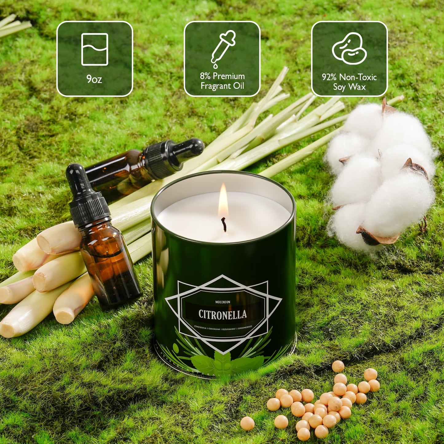 Fall Candles – 36oz (4×9oz) Soy Candles