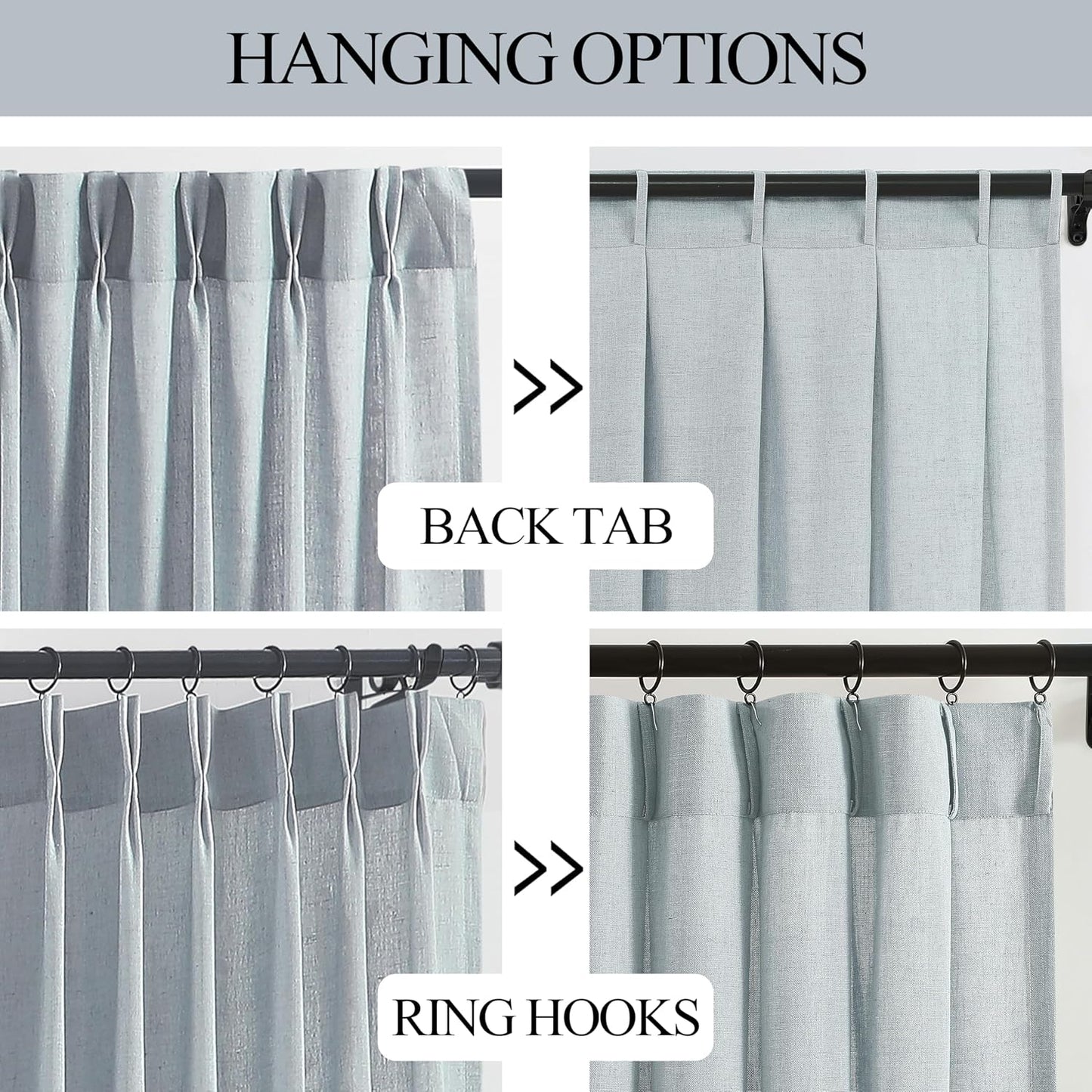 Pinch Pleat Sheer Curtains 42x95, 2 Panels
