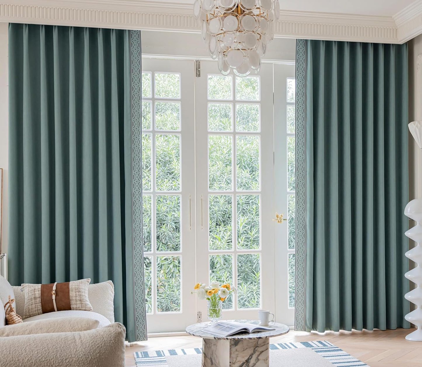Teal Blackout Pinch Pleat Drapes – 52"x84", 2 Panels