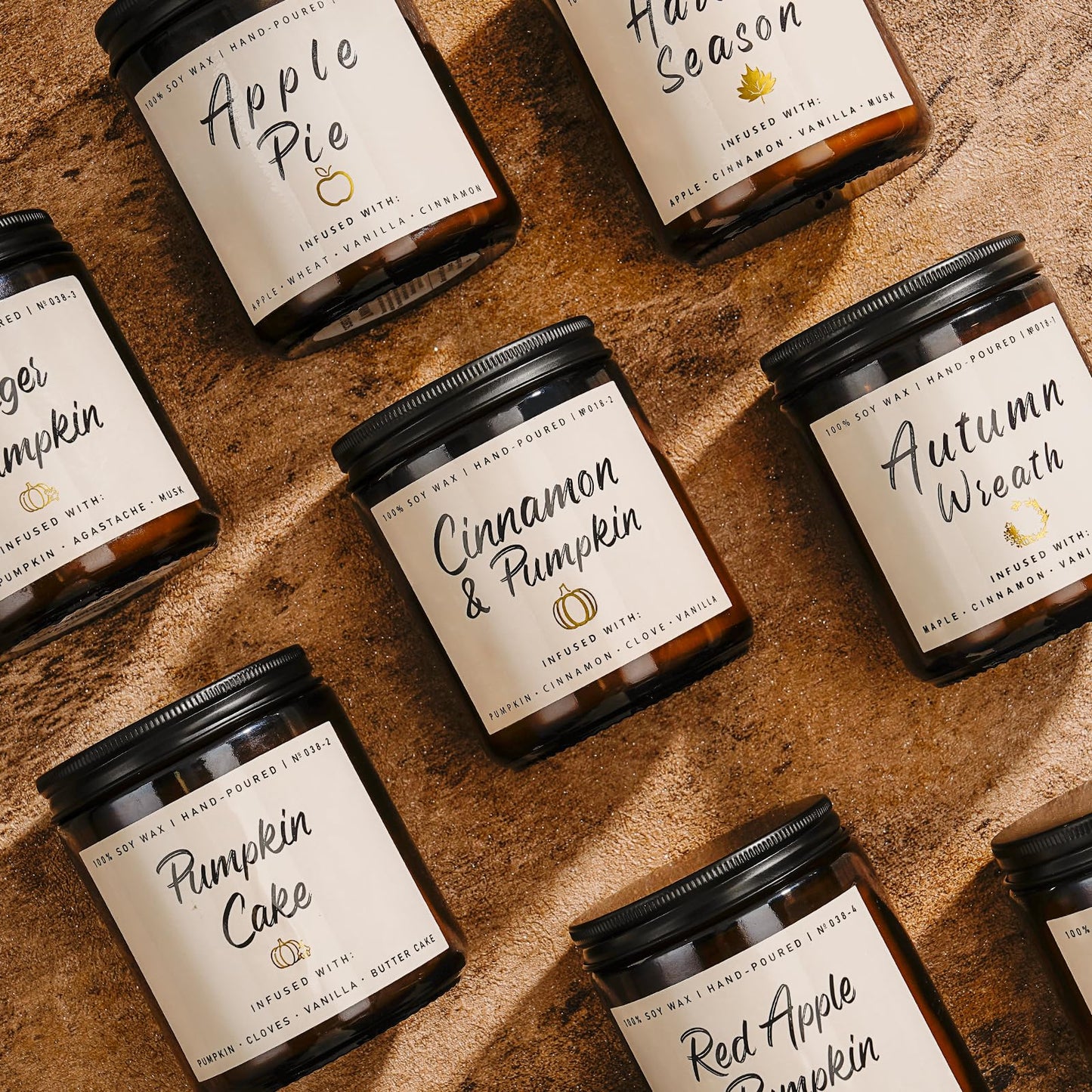 Auelife 4-Pack Fall Scented Candles