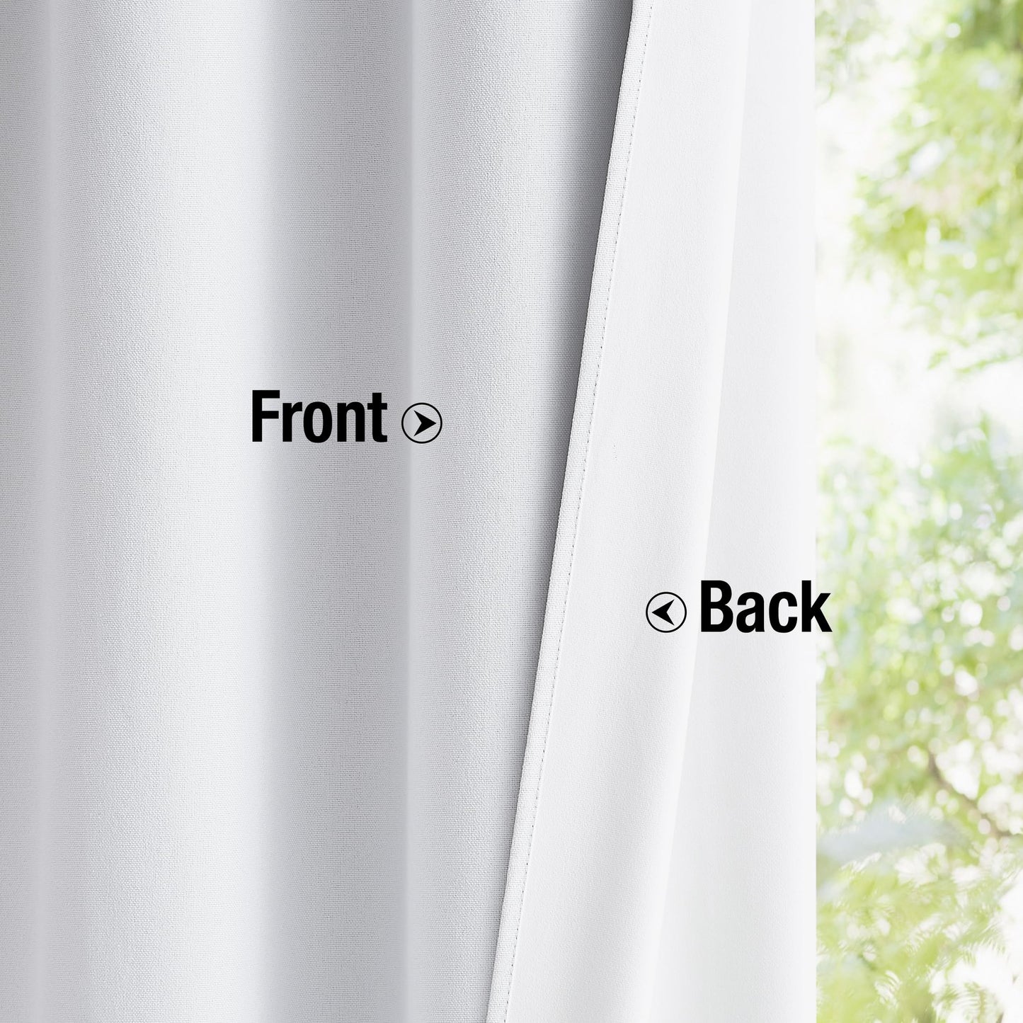Urban Lotus Blackout Curtains 52x84" Beige, 2 Panels
