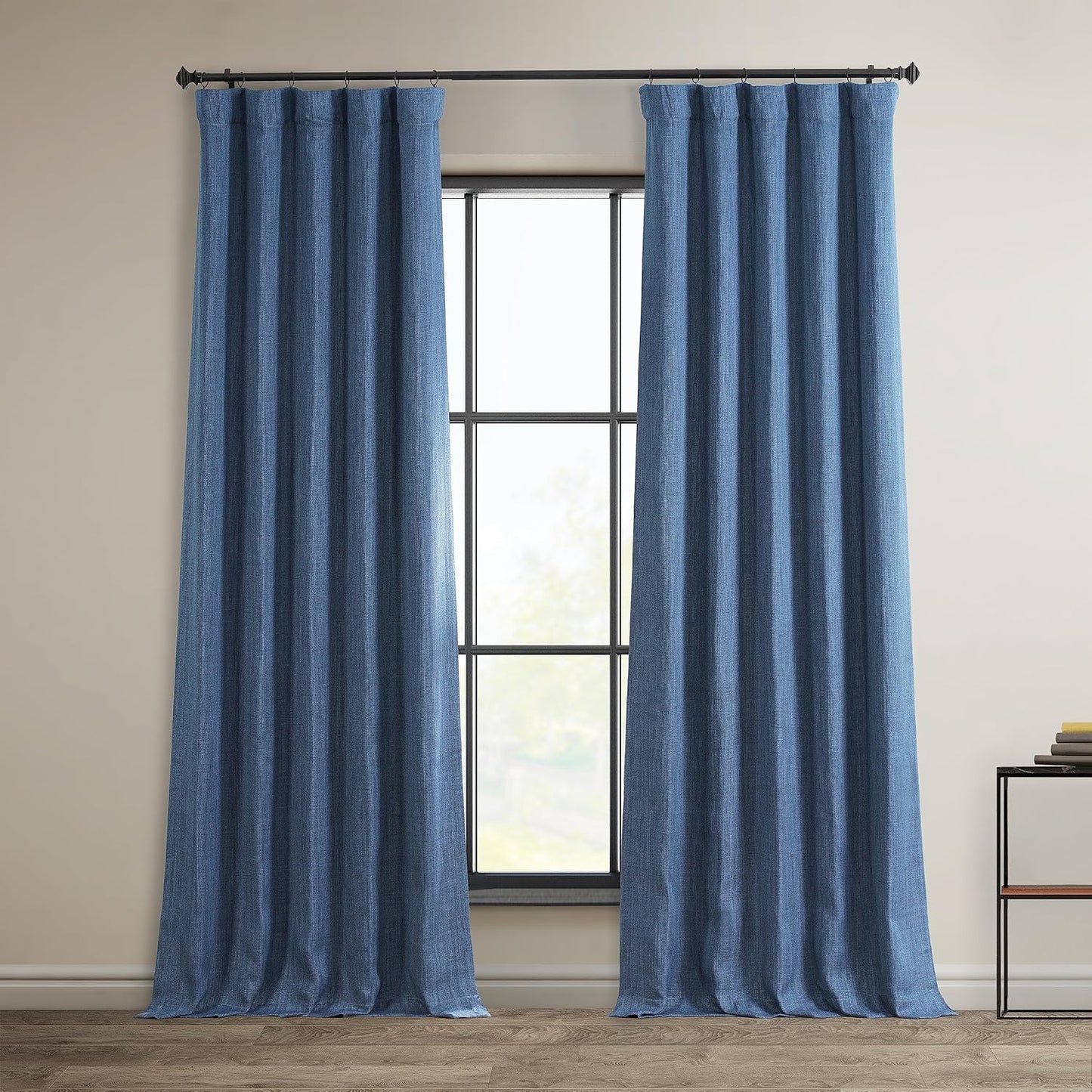 HPD Faux Linen Curtain 100x96" Birch, 1 Panel