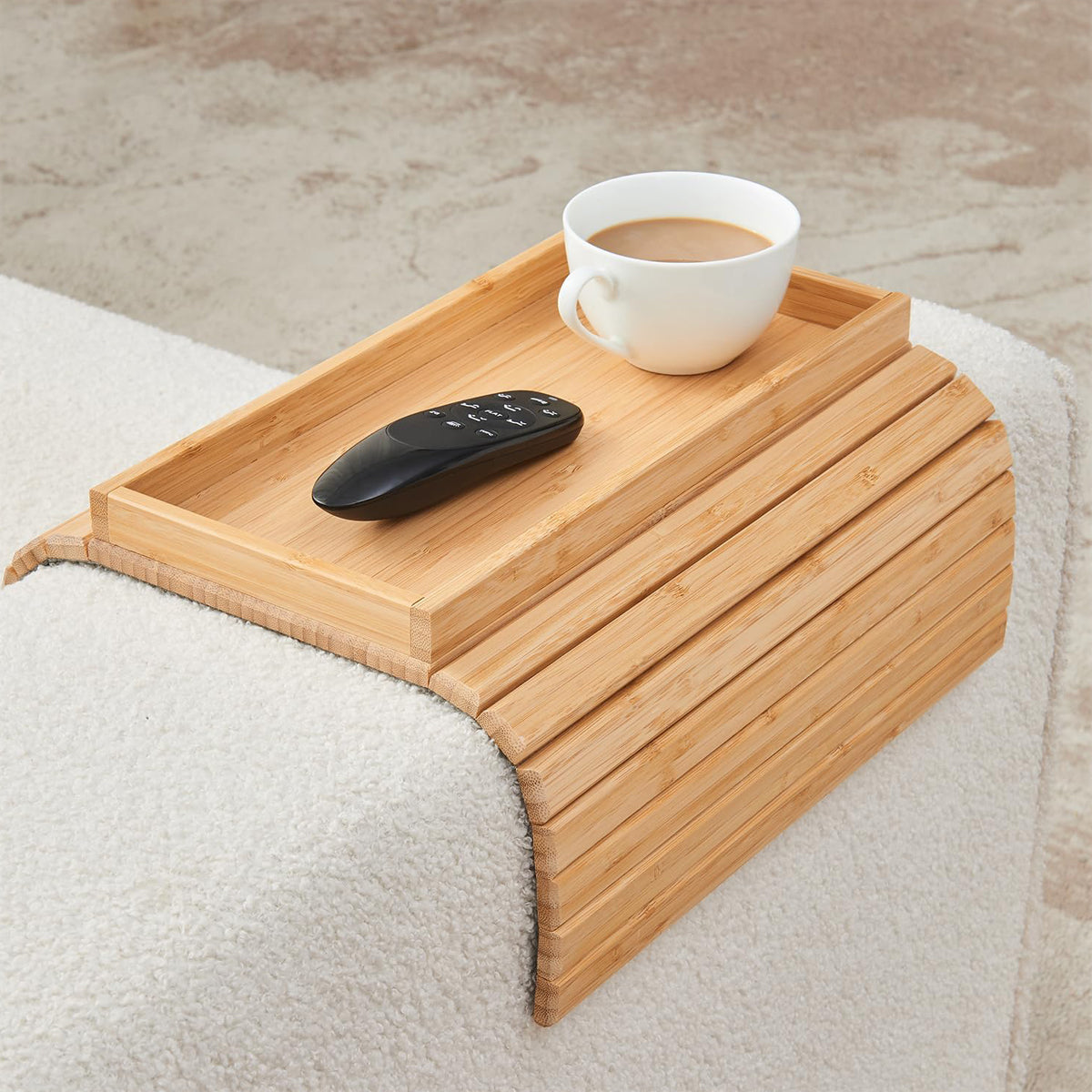 EcoHome Bamboo Sofa Tray