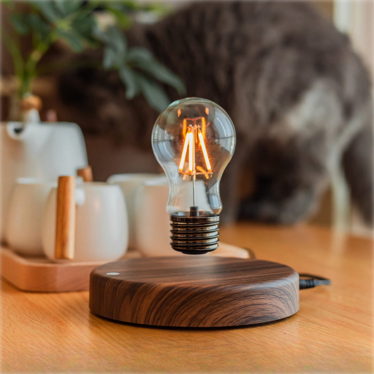 Levitating Bulb Lamp