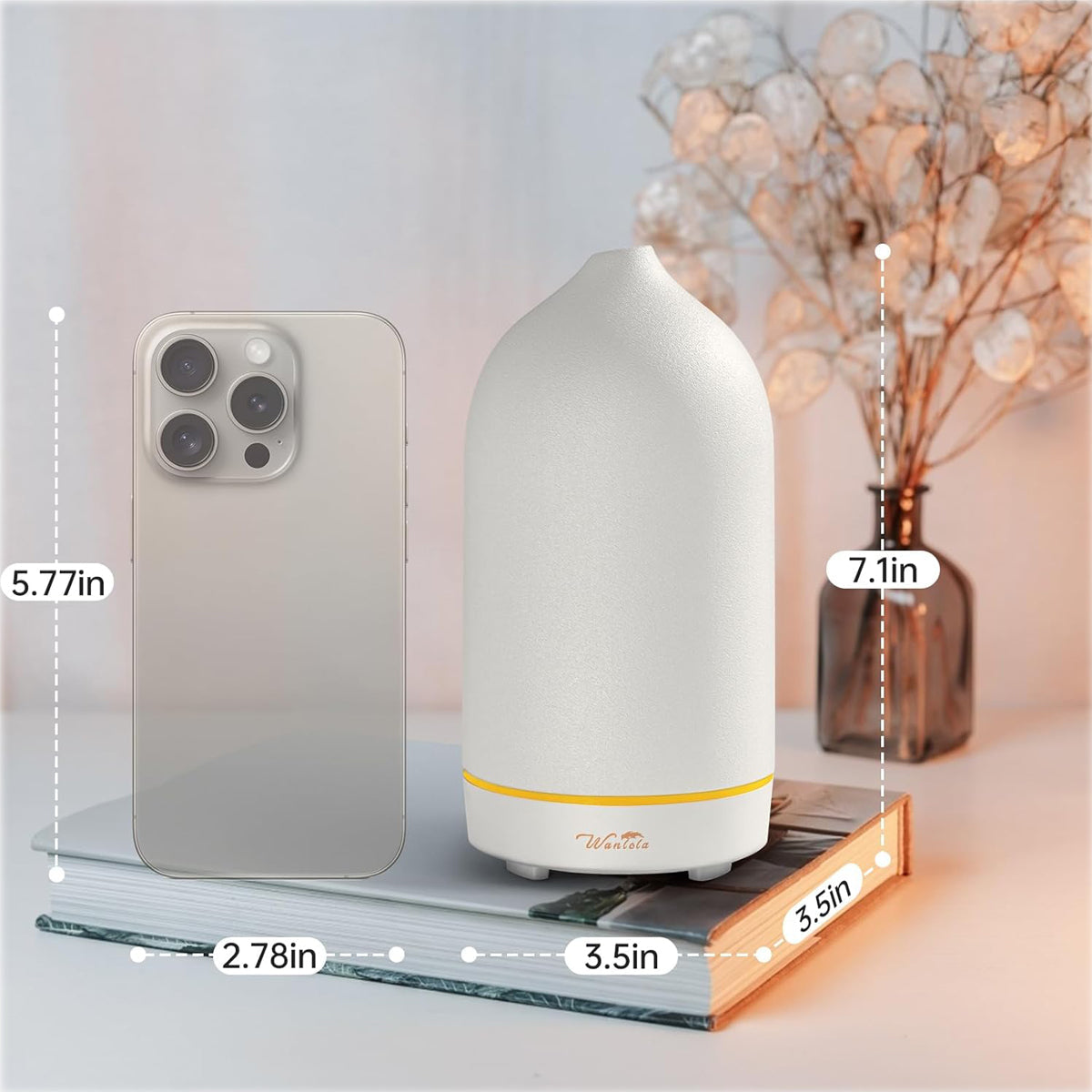 Wanlola 120ml Ceramic Essential Oil Diffuser