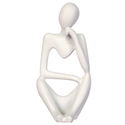 Sandstone Thinker Statue, Small Left