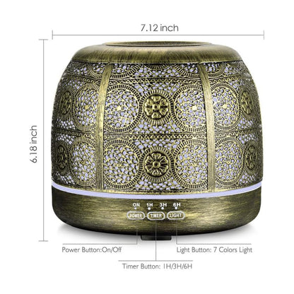 500ml Metal Essential Oil Diffuser