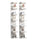 7-Tier LED Floating Shelf – White