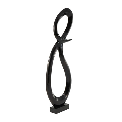 Deco 79 Abstract Sculpture 62" Black