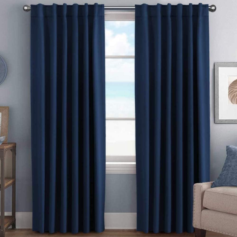 H.VERSAILTEX Blackout Curtains 52x84, 2 Panels
