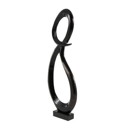 Deco 79 Abstract Sculpture 62" Black