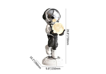 Gold Astronaut Floor Statue