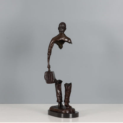 Traveler Man Bronze Statue – Large