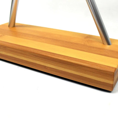 Kinetic Energy Sculpture – Silver/Bamboo