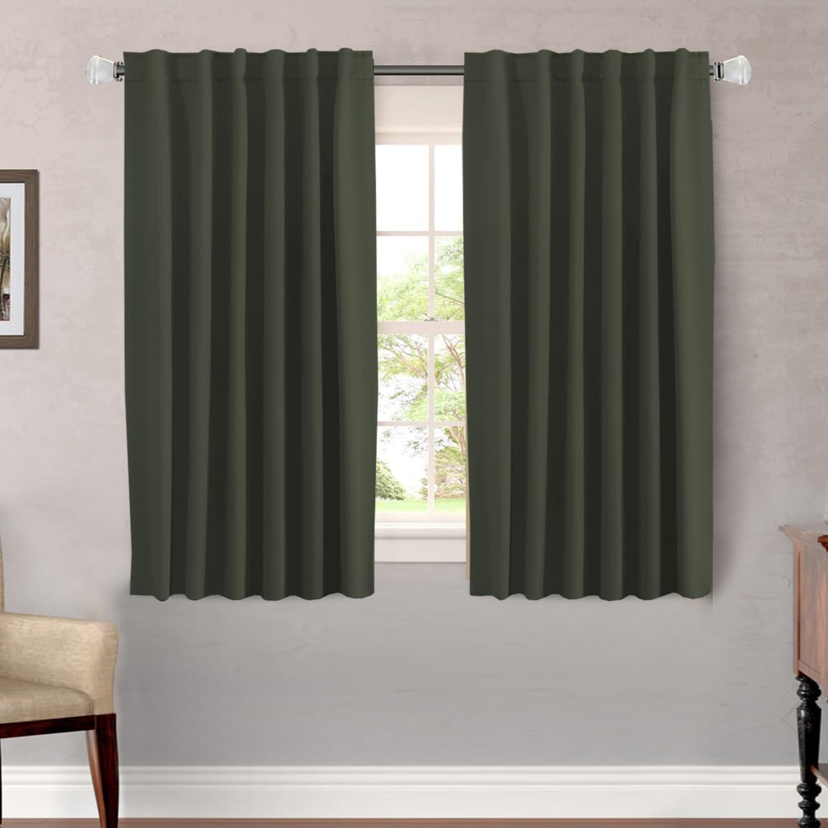 H.VERSAILTEX Blackout Curtains 52x84, 2 Panels