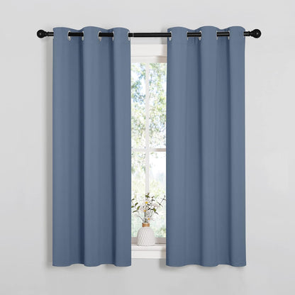 NICETOWN Blackout Curtains 42x63" Black