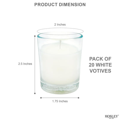 Hosley 240 Ivory Votive Candles
