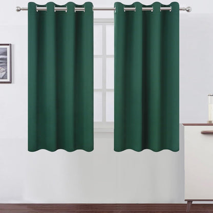LEMOMO Blackout Curtains 52x84" Black, 2 Panels