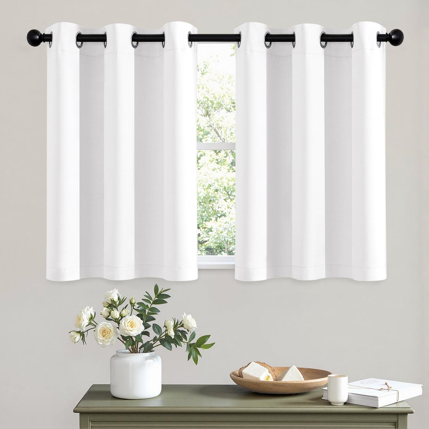 Blackout Curtains – Sage Green, 40"x63", 2 Panels