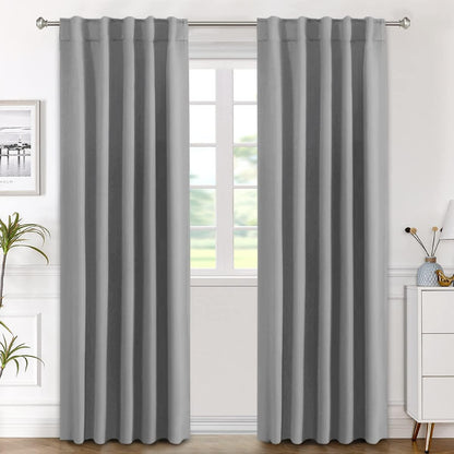 H.VERSAILTEX Blackout Curtains 52x84, 2 Panels