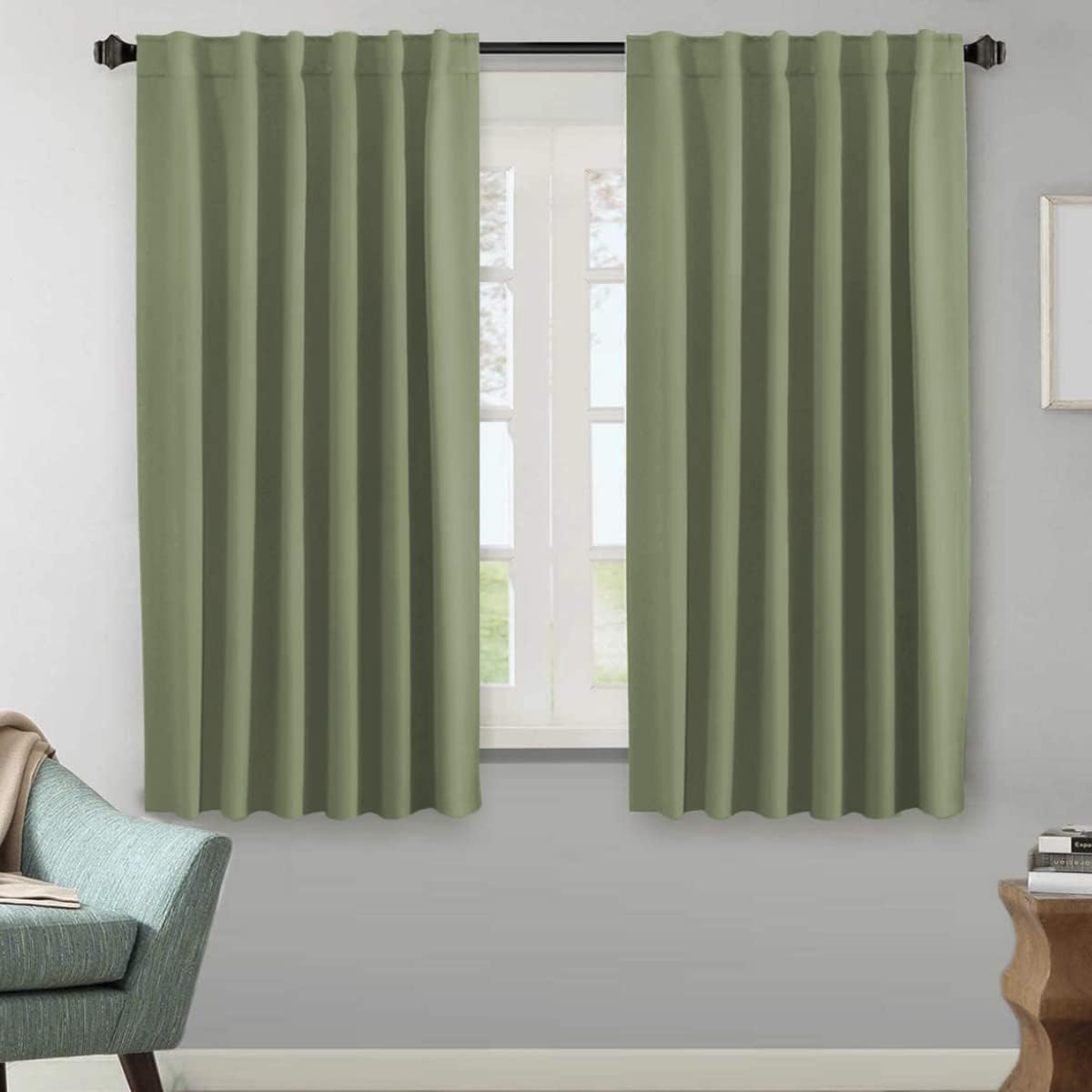 H.VERSAILTEX Blackout Curtains 52x84, 2 Panels