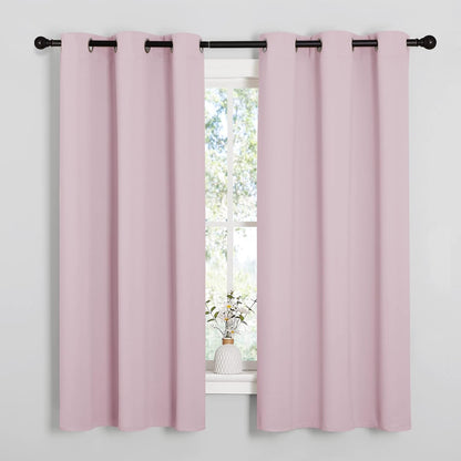 NICETOWN Blackout Curtains 42x63" Black
