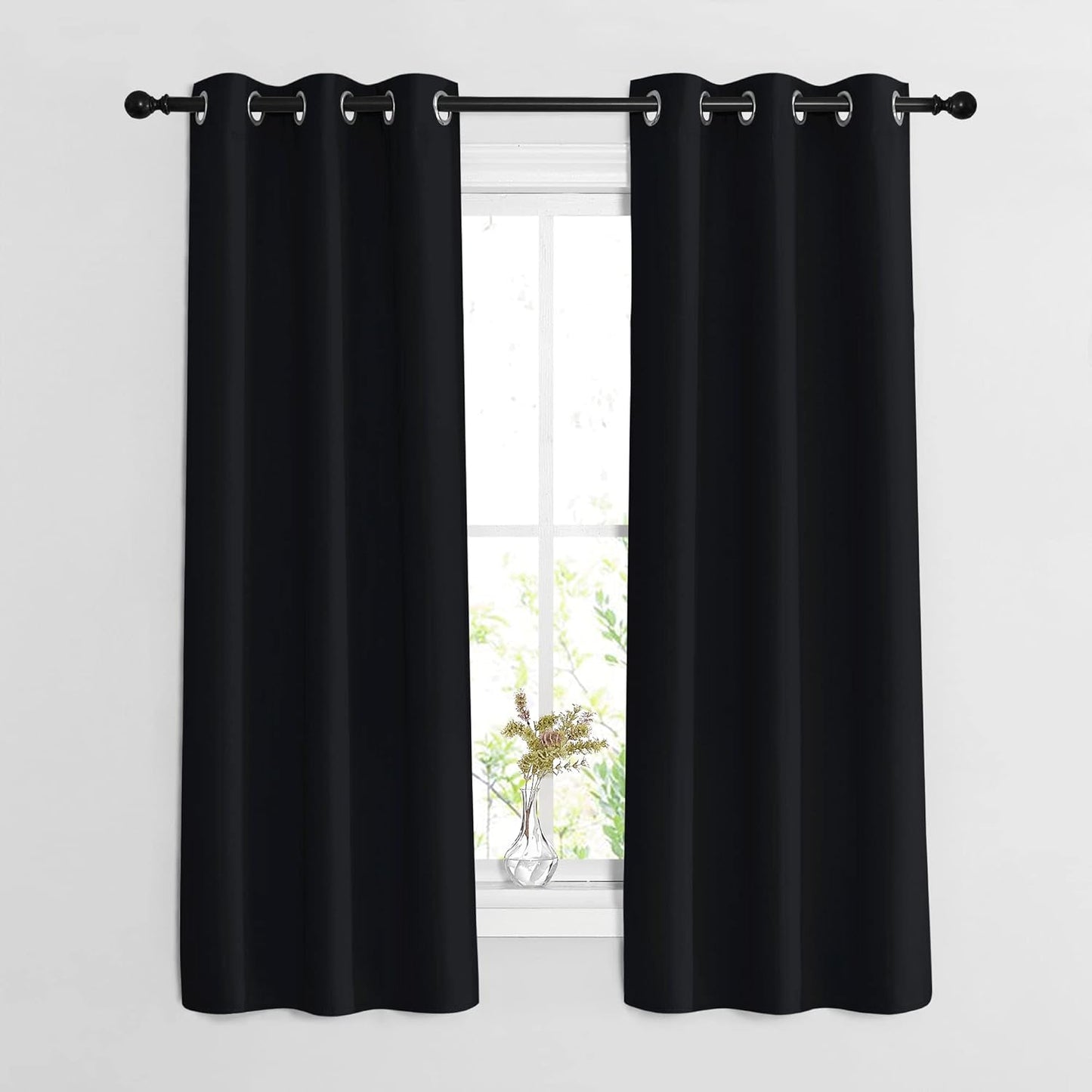 NICETOWN Gray Blackout Curtains for Bedroom