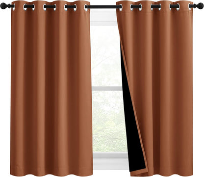NICETOWN Grey Blackout Curtains 70x108, Set of 2
