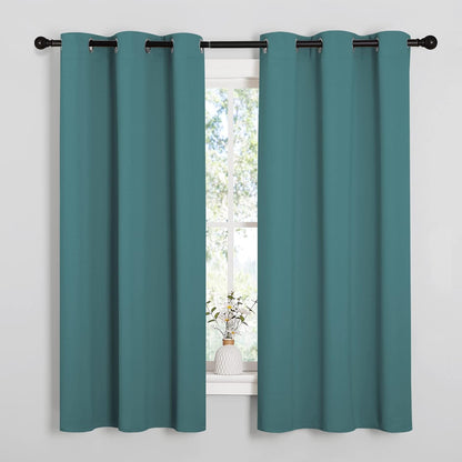 NICETOWN Blackout Curtains 42x63" Black
