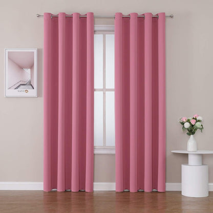 ChrisDowa Blackout Curtains 42x63" Grey, 2 Panels