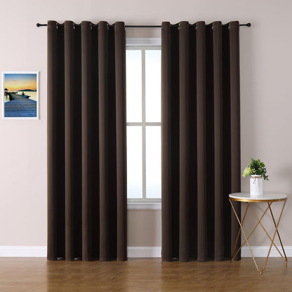 ChrisDowa Blackout Curtains 42x63" Grey, 2 Panels
