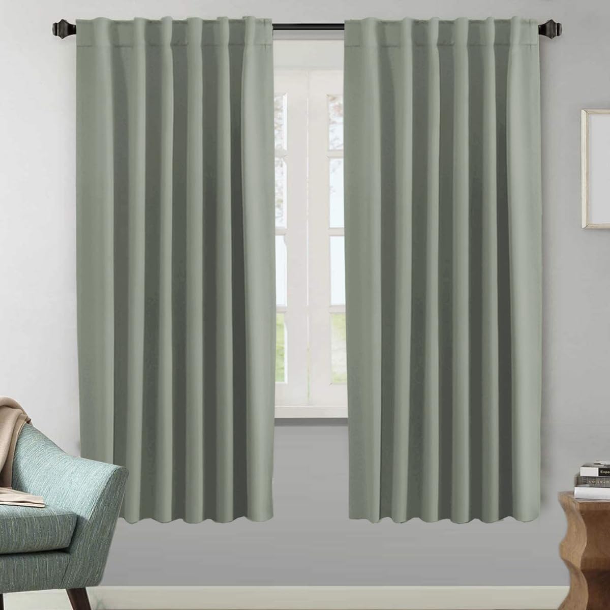 H.VERSAILTEX Blackout Curtains 52x84, 2 Panels