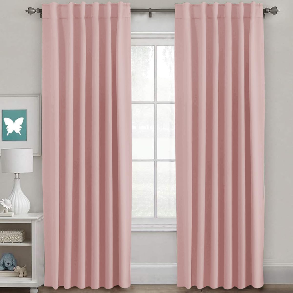 H.VERSAILTEX Blackout Curtains 52x84, 2 Panels