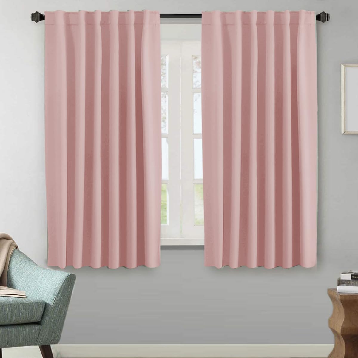 H.VERSAILTEX Blackout Curtains 52x84, 2 Panels