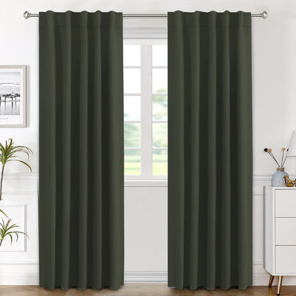 H.VERSAILTEX Blackout Curtains 52x84, 2 Panels