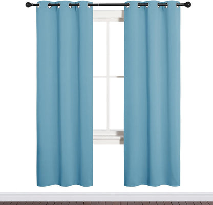 NICETOWN Blackout Curtains 42x63" Black
