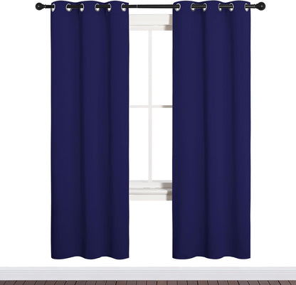 NICETOWN Blackout Curtains 42x63" Black