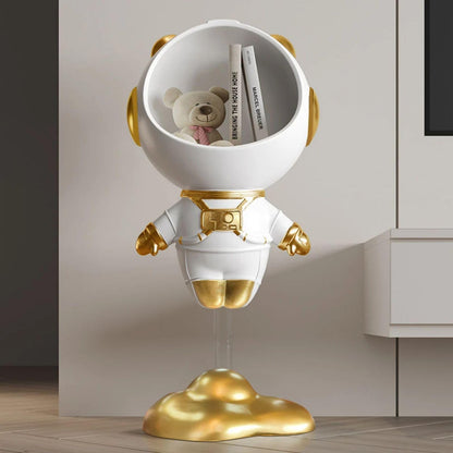 Gold Astronaut Floor Statue