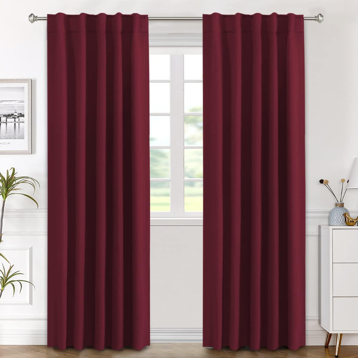 H.VERSAILTEX Blackout Curtains 52x84, 2 Panels