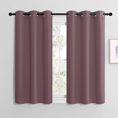 NICETOWN Blackout Curtains 42x63" Black