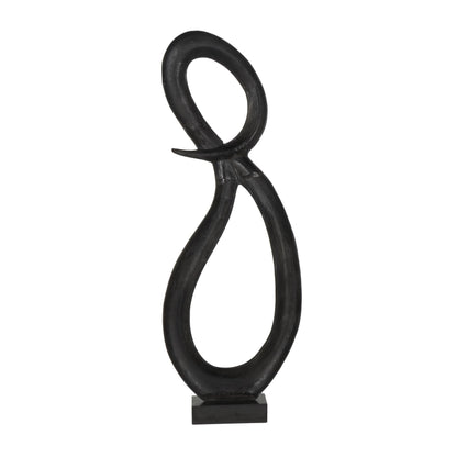 Deco 79 Abstract Sculpture 62" Black