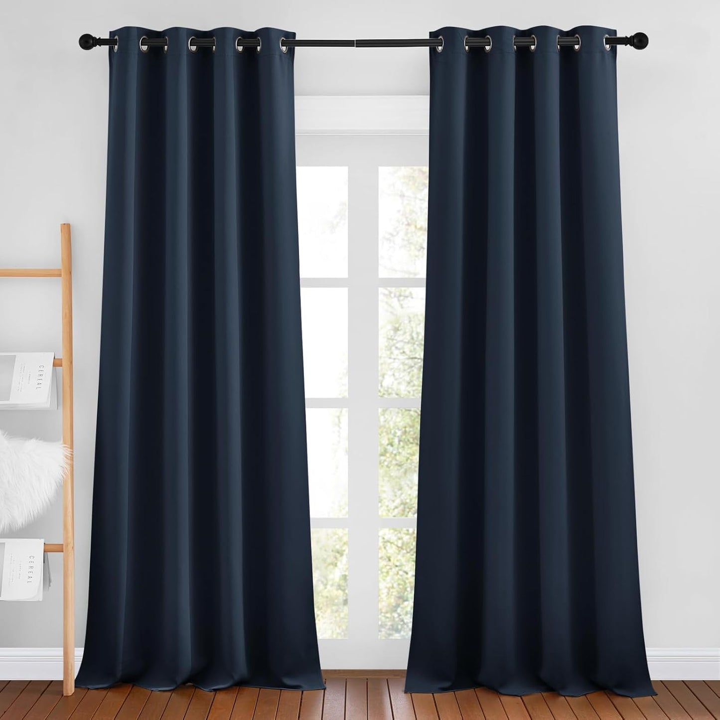 NICETOWN Gray Blackout Curtains for Bedroom