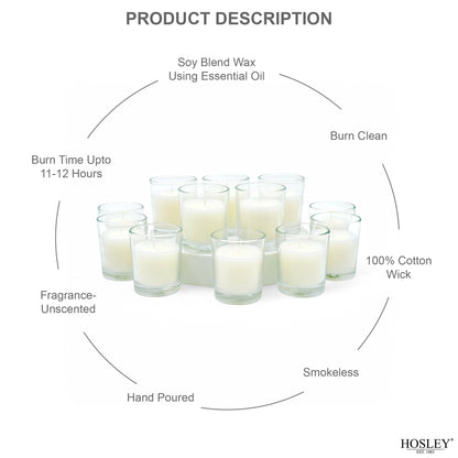 Hosley 240 Ivory Votive Candles