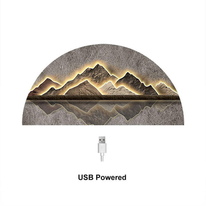 Homary LED Mountain Wall Art 49.2"