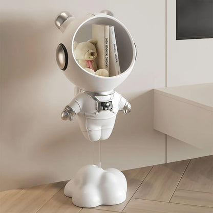 Gold Astronaut Floor Statue