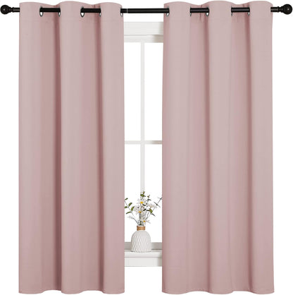 NICETOWN Blackout Curtains 42x63" Black