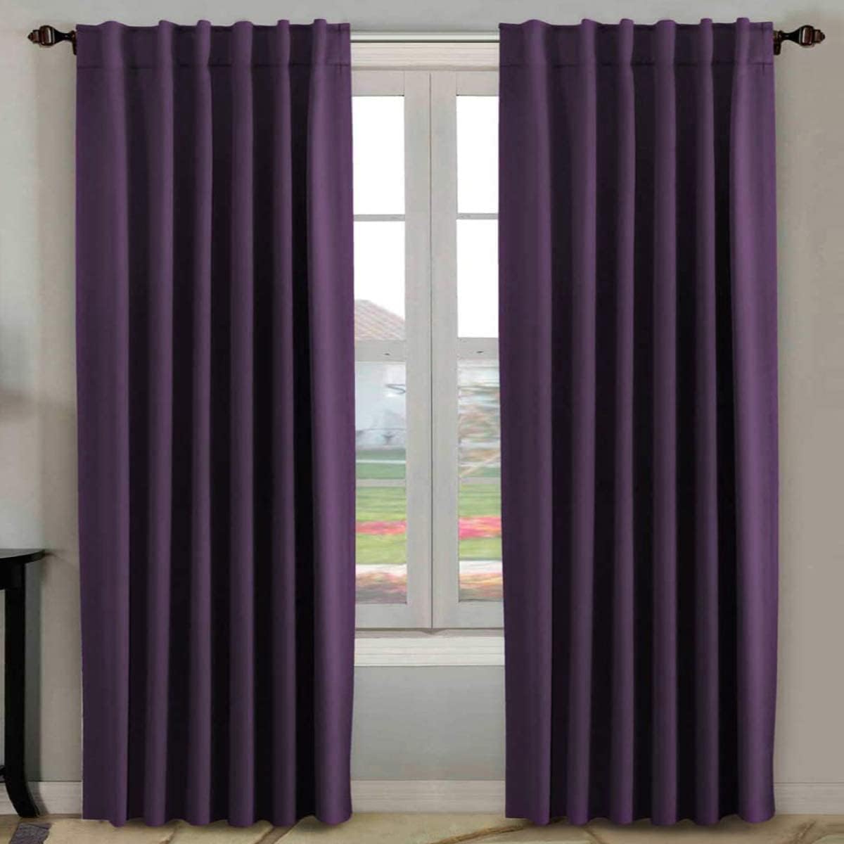 H.VERSAILTEX Blackout Curtains 52x84, 2 Panels