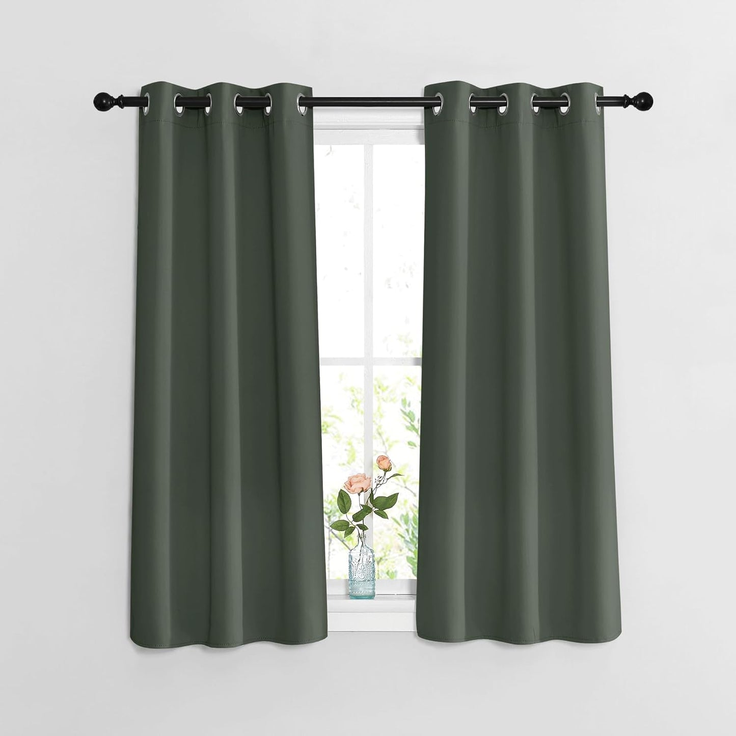 NICETOWN Gray Blackout Curtains for Bedroom